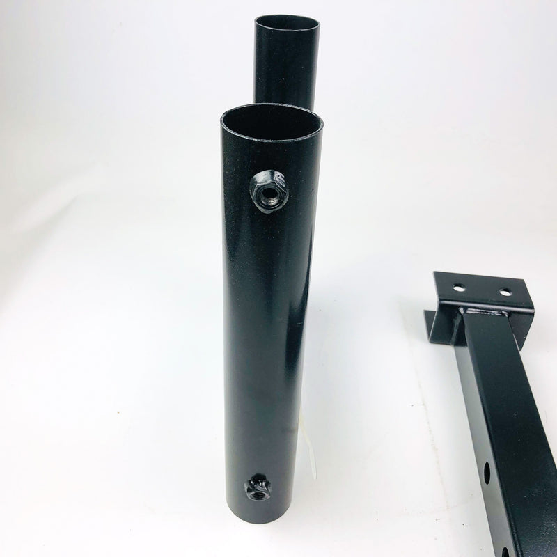 HiTow HT409-D Hitch Mount Dual Flagpole Holder 2" Receivers Black Powder Coat