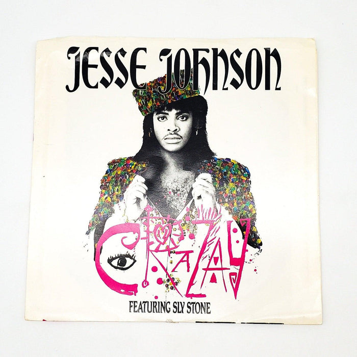 Jesse Johnson Crazay 45 RPM Single Record A&M 1986 AM-2878 1