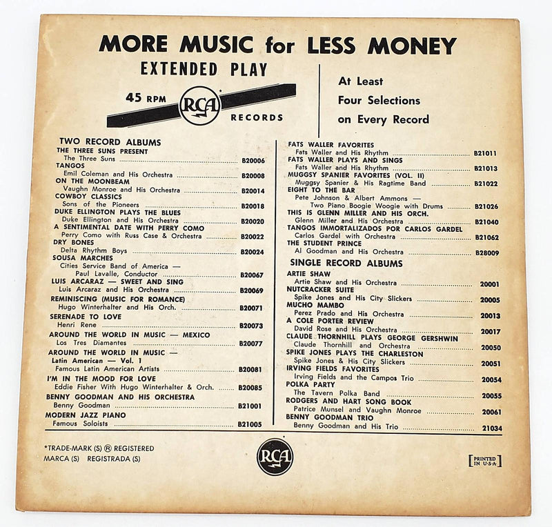 Eddie Fisher May I Sing To You 45 RPM Double EP Record RCA 1953 EPB 3185 Copy 1 2