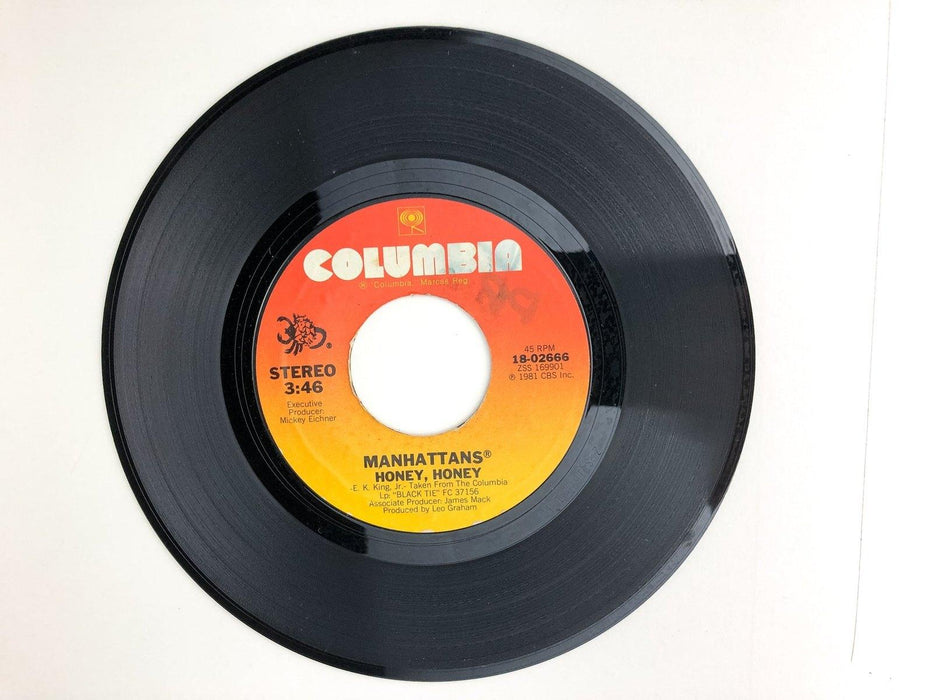 Manhattens 45 RPM 7" Single Honey, Honey / I Wanta Thank You Columbia 1981 3