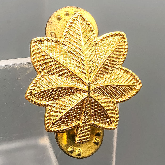 US Army Lieutenant Colonel Major Pin Gold Oak Leaf V Eagle 2 Double Clutch 1 5