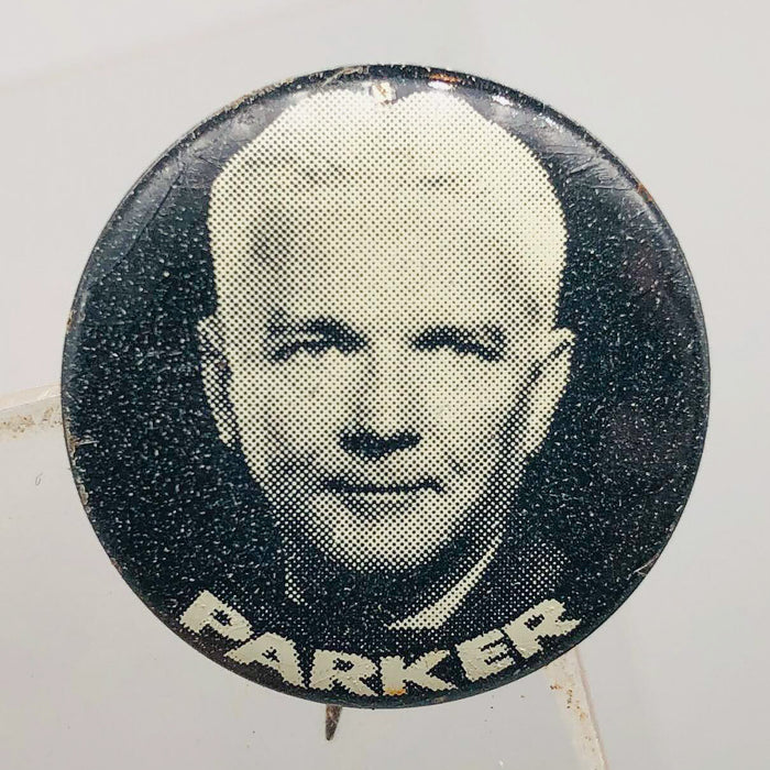 Parker Political Campaign Button Pin .875" Lithographers Union Label Vintage 3