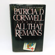 All That Remains Patricia D Cornwell Hardcover 1992 1st Edition Serial Killer 1