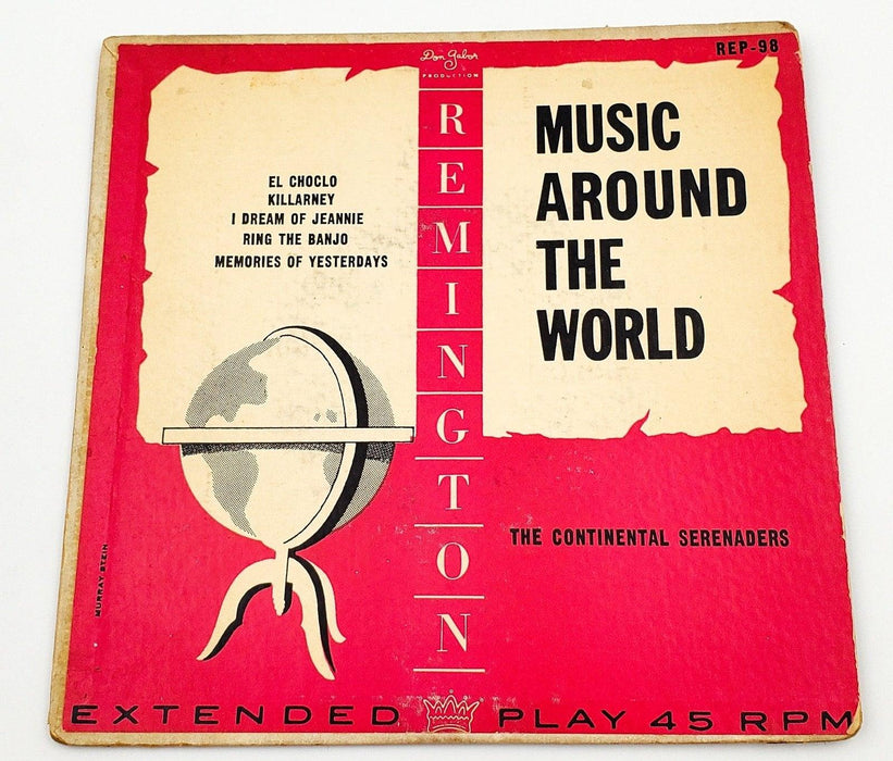 The Continental Serenaders Music Around The World 45 RPM EP Record Remington 1