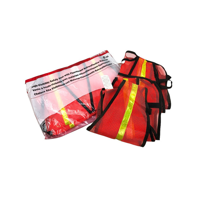 7pk High Visibility Safety Vests One Size Fits Mesh Reflective Workwear Traffic 3