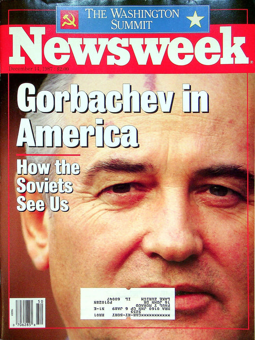 Newsweek Magazine December 14 1987 Russian President Gorbachev Visits America