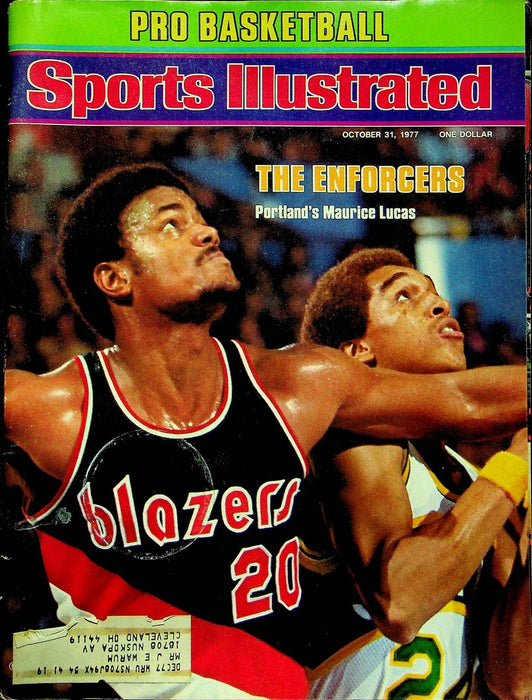 Sports Illustrated Magazine Oct 31 1977 Maurice Lucas Portland Blazers