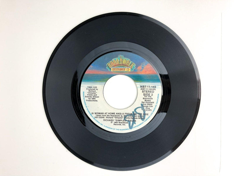 Richard Dimples Fields 45 RPM 7" Single A Woman at Home A Freak on the Side 3