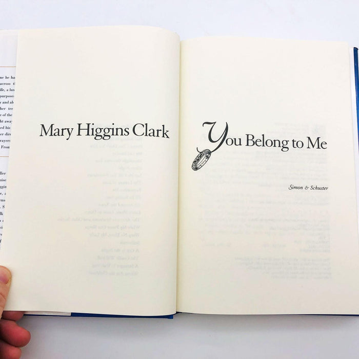 You Belong To Me Mary Higgins Clark Hardcover 1998 1st Editio Cruise Ship Cpy2 7