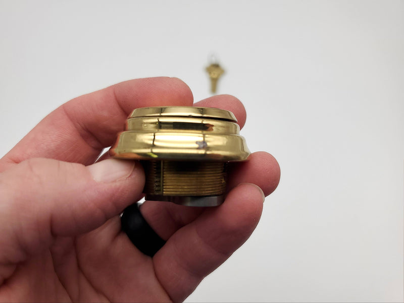 Schlage Mortise Lock Cylinder 1" Length Bright Brass 605 E Keyway 20-001 NOS