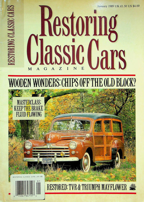 Restoring Classic Cars Magazine January 1989 Vol 1 # 9 Wooden Wonders