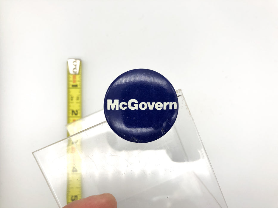 Vintage McGovern Pinback Button Political Presidential Campaign Blue White 2
