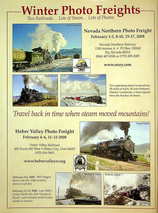 Railfan & Railroad Magazine February 2008 Vol 27 No 2 Hudson Valley Coal Trains