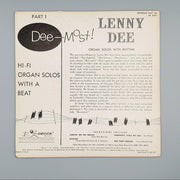 Lenny Dee Dee-Most! Part 1 Jumpin' On The Organ, Avalon EP Record Decca ED 2377 2