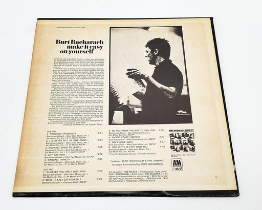 Burt Bacharach Make It Easy On Yourself 33 RPM LP Record A&M 1970 SP-4188 Copy 2 2