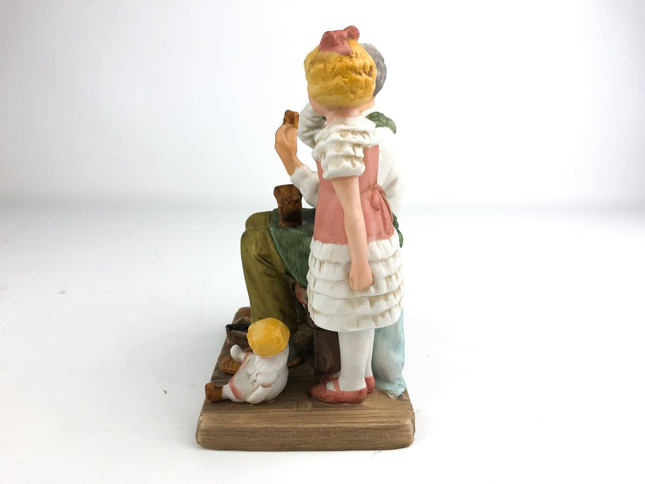 Norman Rockwell Figurine Statue The Shoemaker 1981 Annual Collector's Club 7
