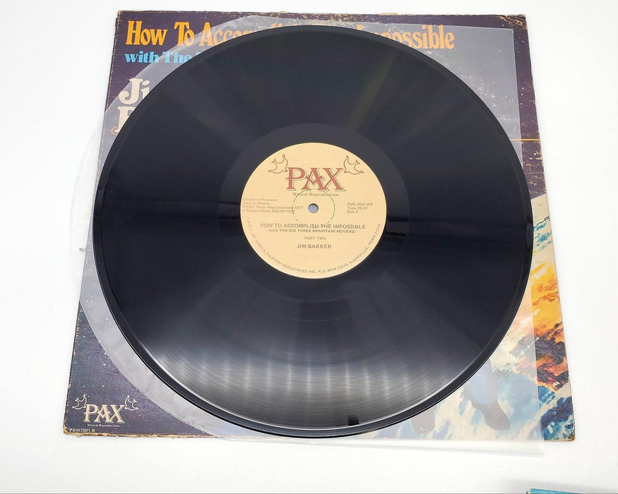 Jim Bakker How To Accomplish The Impossible LP Record Pax Musical 1977 6