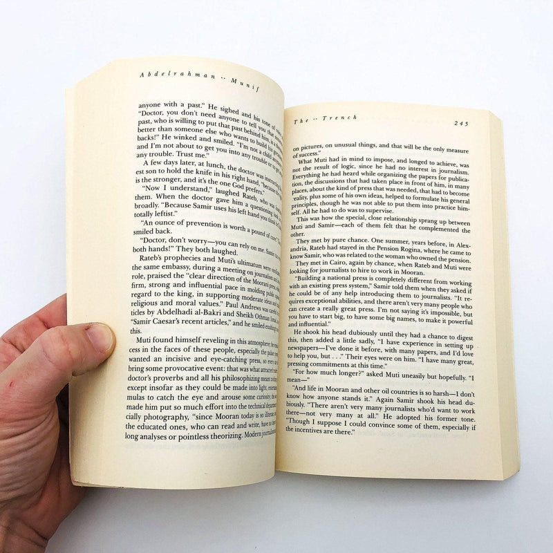 The Trench Paperback Abdelrahman Munif 1993 Volume 2 Cities of Salt Trilogy Oil 8