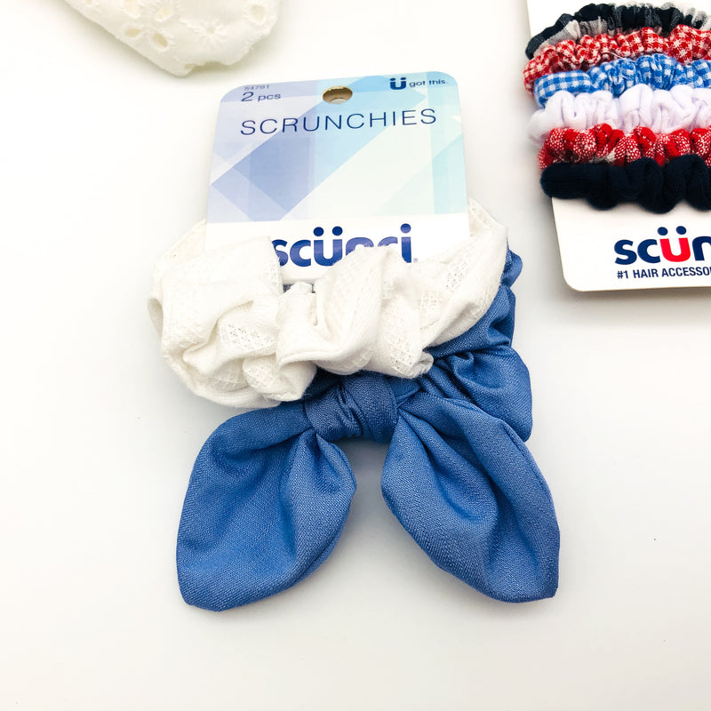 10-Piece Scunci Scrunchies Hair Ties Headbands Headwraps Light Summer Colors