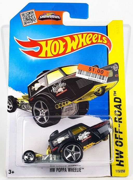 Hot Wheels 2015 Black Poppa Wheelie Off-Road 115/250 CFK62 1