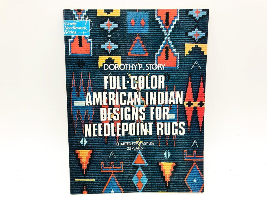 American Indian Designs Needlepoint Rugs Paperback Dorothy P Story 1975 Color 1