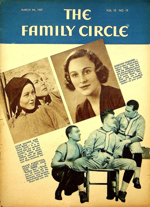 The Family Circle Magazine March 5 1937 Vol 10 No 10 Dorothy Rodgers 1