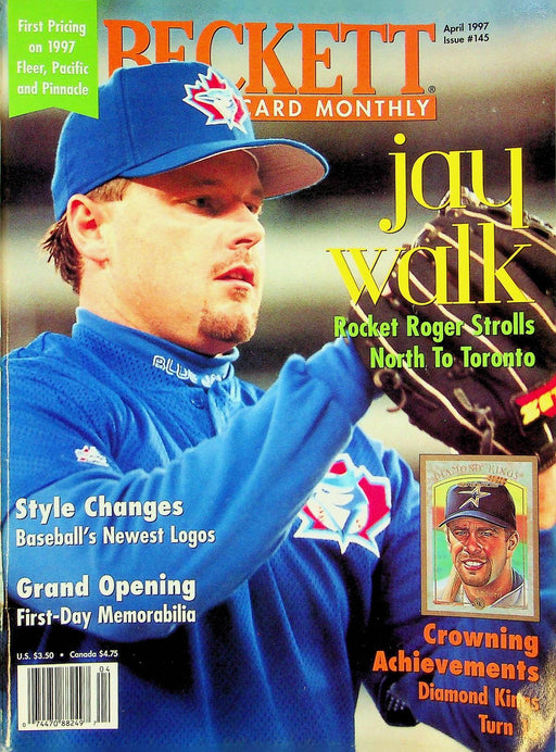 Beckett Baseball Magazine Apr 1997 # 145 Roger Clemens Blue Jays Galarraga CLEAN 1