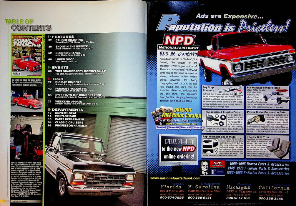 Classic Trucks Magazine June 2010 Vol 19 No 6 C-10 '67-'72 Tilt Column Install