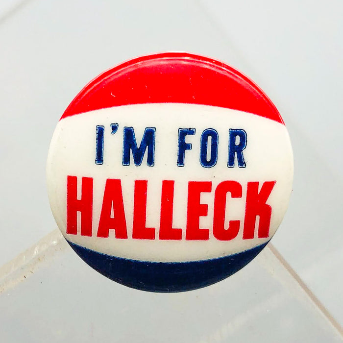 I'm For Halleck Button Pin .75" Indiana Politician Campaign Republican Charles 3