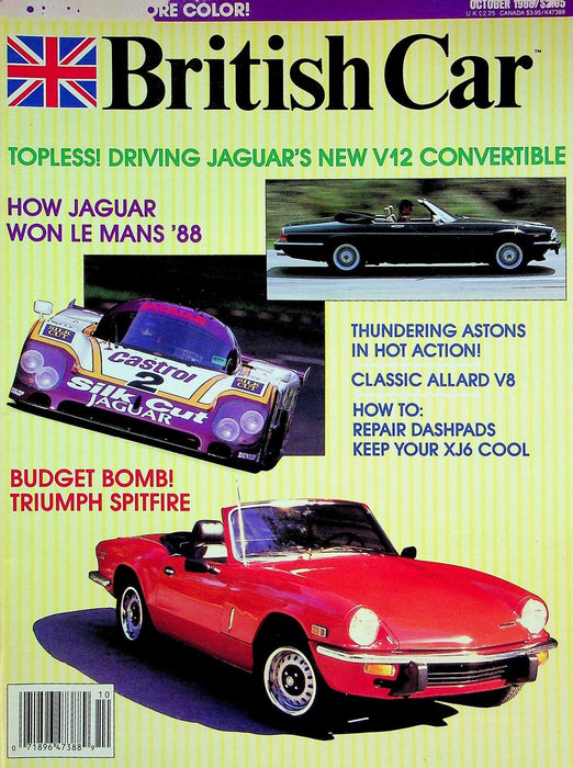 British Car Magazine October 1988 # 15 Jaguar's V12 Convertible