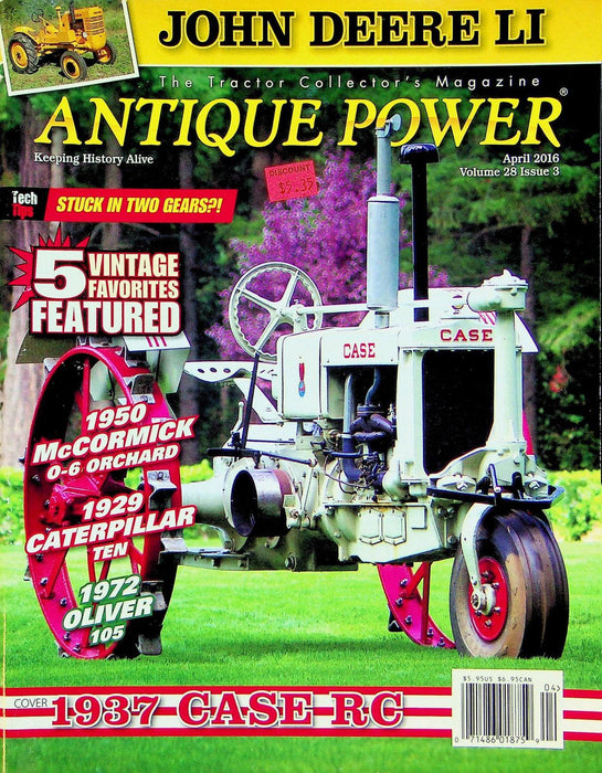 Antique Power Magazine April 2016 Vol 28 # 3 1937 Case RC