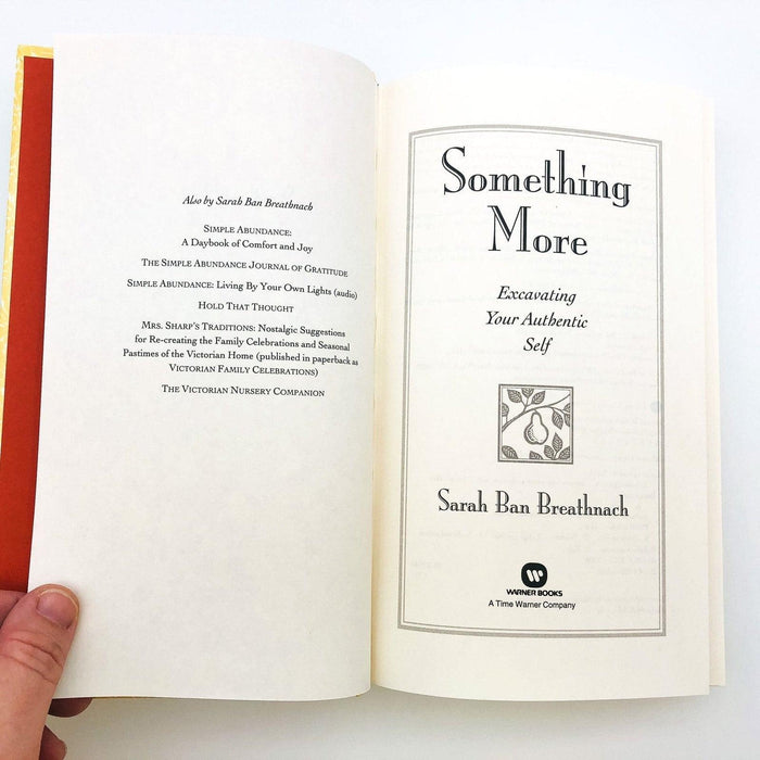 Something More Hardcover Sarah Ban Breathnach 1998 Spiritual Life Women Self 6