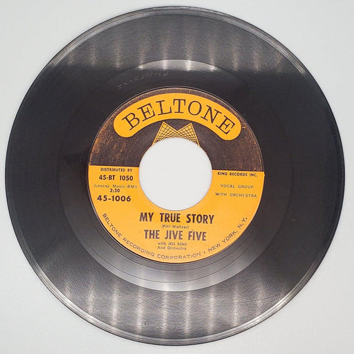 The Jive Five My True Story Record 45 RPM EP 45-1006 Beltone 1961 2