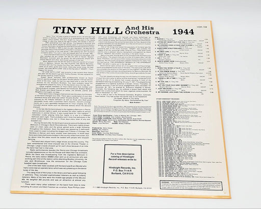 Tiny Hill And His Orchestra The Uncollected 1944 LP Record Hindsight 1980 2