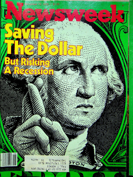 Newsweek Magazine November 13 1978 President Carter Dollar Rescue Recession 1