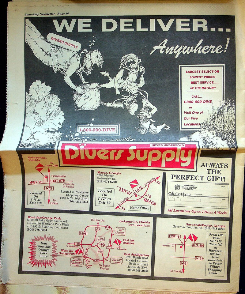 Divers Supply News June/July 1991 Vol 3 No 3 Newspaper 3