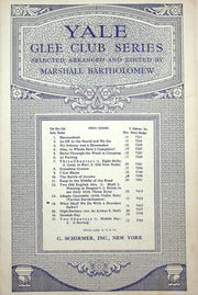 Sheet Music Yale Glee Club Series What Shall We Do With A Drunken Sailor 1930 1