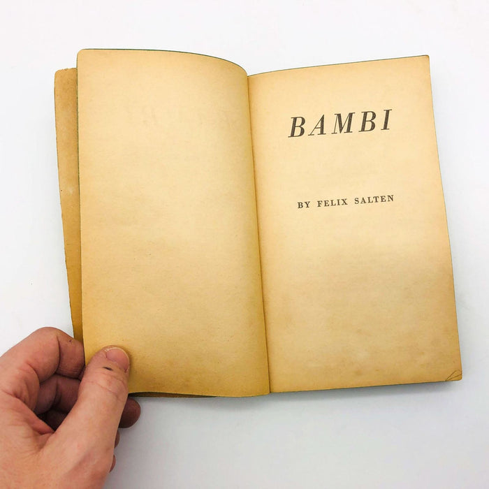 Felix Salten Book Bambi Paperback 1966 Losing Parents Love Death Wild Roe Deer 7