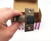 Falcon Entrance Knob Lever Lock Antique Bronze US12H 2-3/4in BS Keyed NOS 5