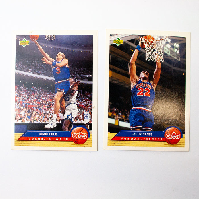 1993 Upper Deck 92-93 Cleveland Cavaliers Larry Nance & Craig Ehlo Cards