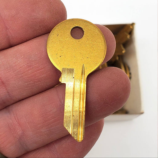 Chicago Lock Company KP-4 Key Blanks Brass Box of 50 NOS 2