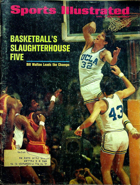 Sports Illustrated Magazine April 3 1972 Vol 36 #14 Bill Walton & UCLA Champs