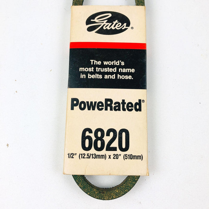 Gates Powerated 6820 1/2 x 20 Lawn Mower V Belt USA Made New Old Stock NOS