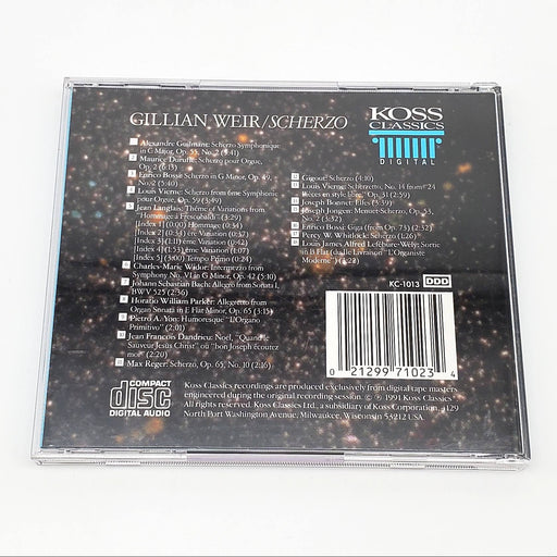 Gillian Weir Scherzo Album CD Koss Classics 1991 KC-1013 2