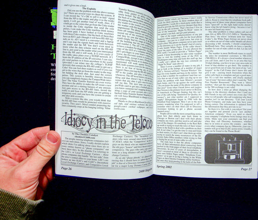 The Hacker Quarterly Magazine Spring 2002 Internet News Computer Underground