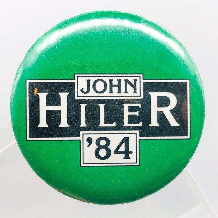 John Hiler 1984 Political Button 1.5" Pinback Campaign US Congress Vintage 3