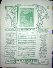 Sheet Music Our Commodore March Fred J Eisler 1914 Jerome H Remick Piano Song 3