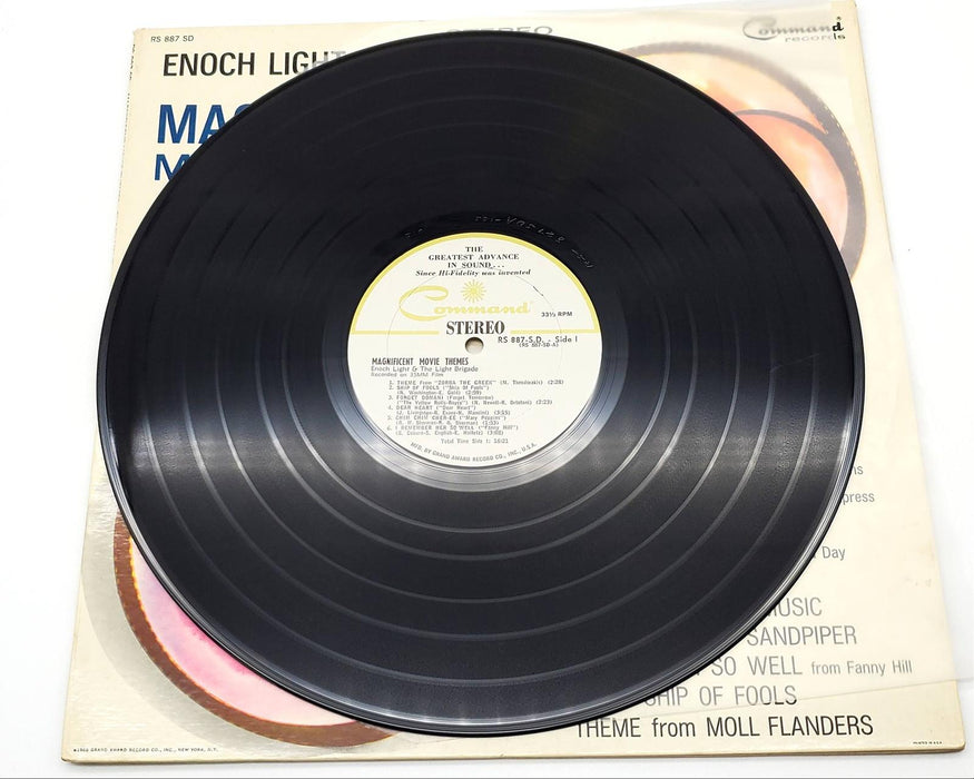 Enoch Light Magnificent Movie Themes 33 RPM LP Record Command 1965 RS 887 SD 6