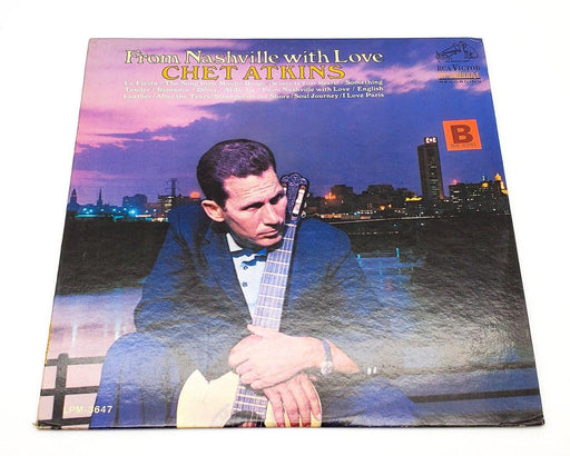 Chet Atkins From Nashville With Love 33 RPM LP Record RCA Victor 1966 LSP-3647 1