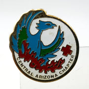 Vintage American Red Cross ARC Pinback Central Arizona Chapter Phoenix Rising 1